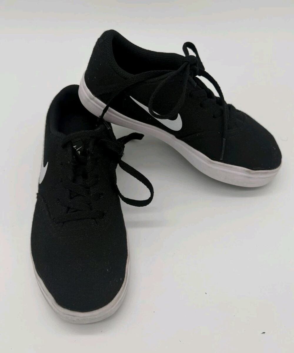 Nike SB CHECK CNVS PS Black White Kids 1Y Preschool Casual Shoes 905371-003